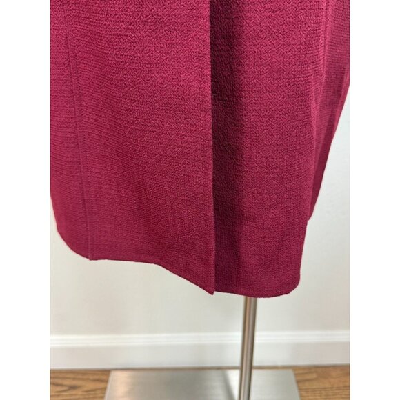 Lafayette‎ 148 Womens 100% Wool Burgundy Red Open Front Cardigan - Picture 8 of 15